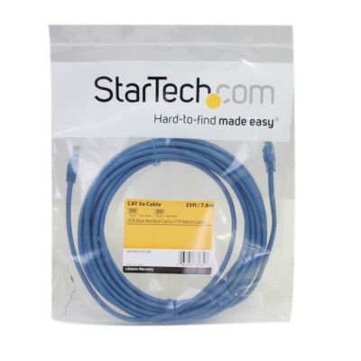StarTech M45PATCH25BL 25 ft Blue Molded Cat5e UTP Patch Cable - Category 5e