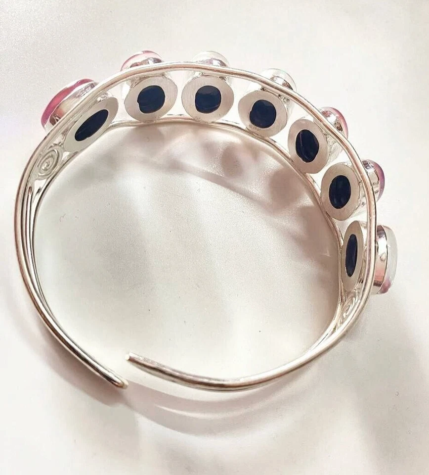 Australischer Triplett Opal Edelstein Handarbeit 925 Sterling Silber Schmuck ... - Bild 3 von 4