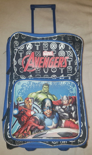 Kid's Avenders Soft Side Luggage Rolling Suitcase Marvel Avengers Endgame