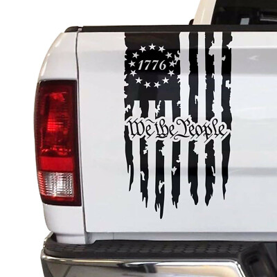 We The People Betsy Ross Flag 1776 Truck Tailgate Vinyl Decal fits most Trucks