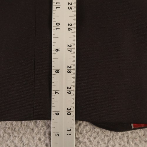 Alfani Jacket S Black Solid Polyester Twill Blazer Crested Buttons Slim 38R - Picture 12 of 15