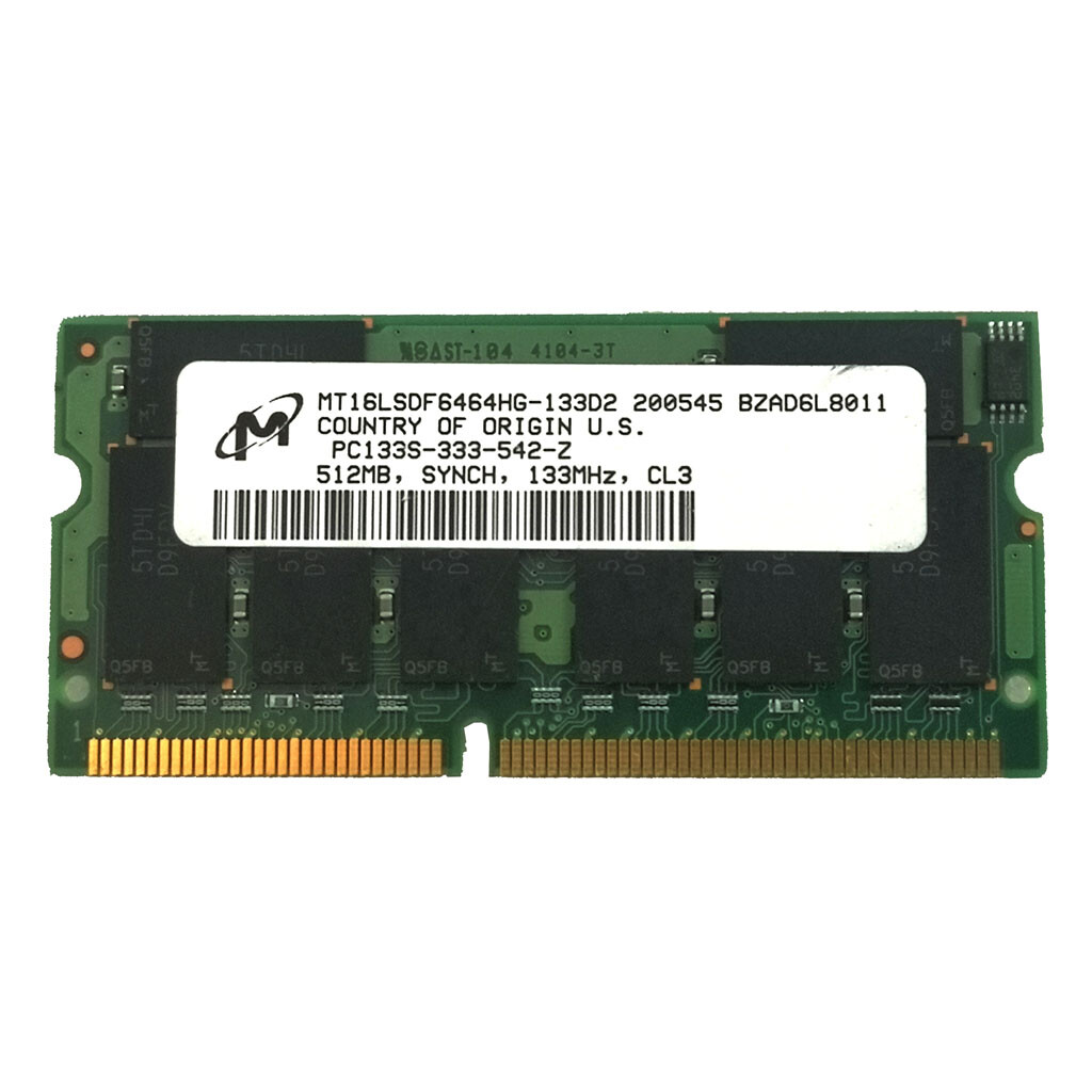 512 Mo SDRAM PC133 SO-DIMM IBM - Mémoire Pour ThinkPad T23 (FRU 19K4656)