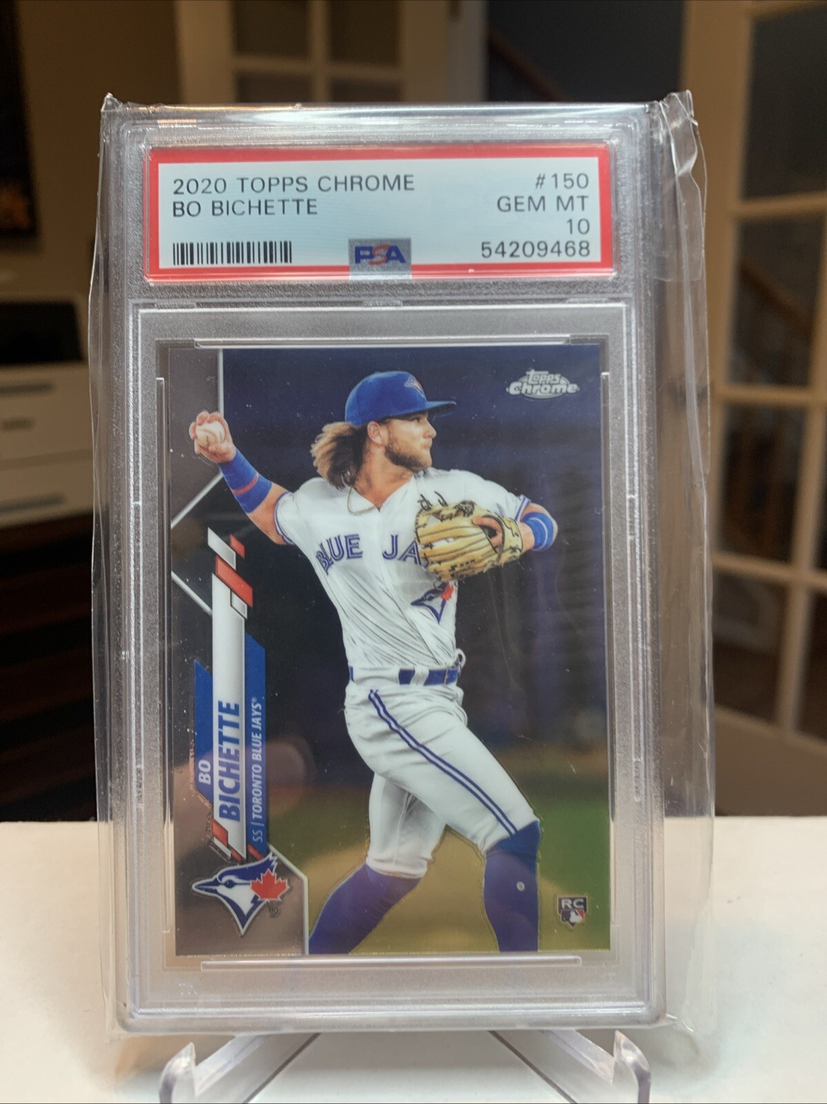 2020 Topps Chrome Rookie Bo Bichette Base #150 PSA 10 Toronto Blue Jays