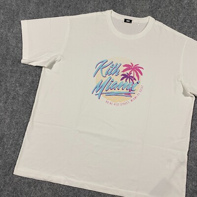 Kith Miami Design District Exclusive Neon Script Tee Shirt Adult