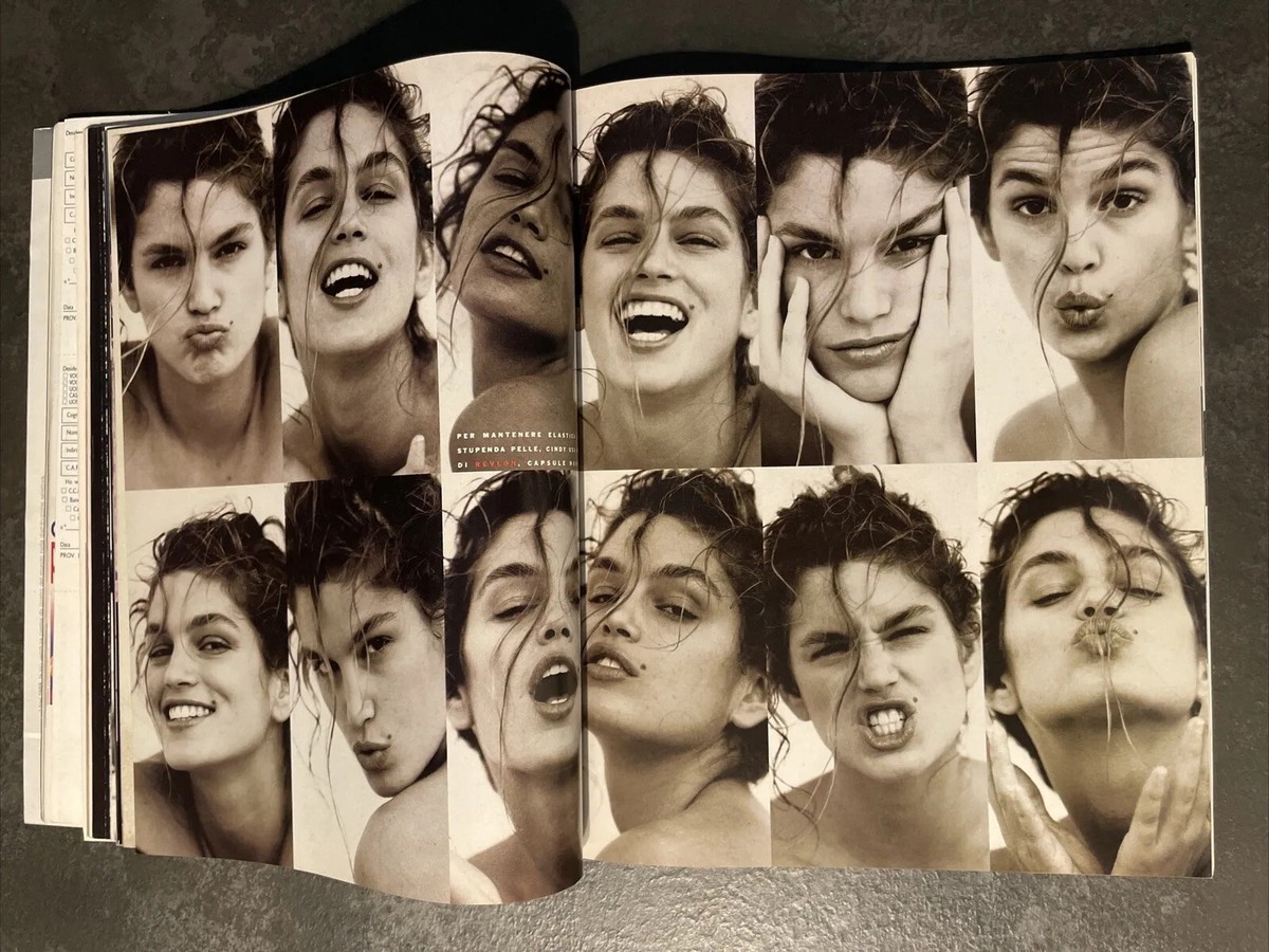 VOGUE ITALIA 1990 Linda Evangelista, Madonna, David Bowie