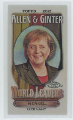 2021 Topps Allen & Ginter Chrome Mini World Leaders Angela Merkel Germany