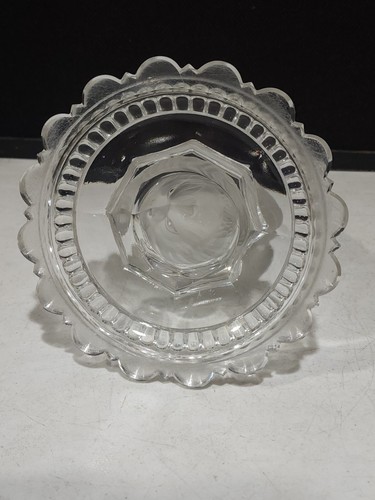 Antique 19th C Baccarat France Glass 22" Centerpiece Dolphin Epergne Etched Vase - Picture 9 of 14
