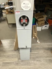 🔥Milbank U31360 200amp Meter Pedestal Main Breaker W/Distribution & Burial Kit