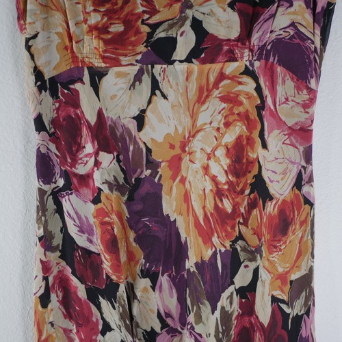 Abito floreale in pura seta Talbots Petites nuovo con etichette taglia 14 made in China - Foto 6 di 10