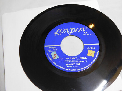 EDMUNDO ROS SHALL WE DANCE - CONGA / THE THIRD MAN THEME  45 RPM RECORD 052