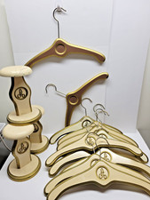 VINTAGE HOLLYWOOD REGENCY MCM CLOTHES HANGERS  HAT HOLDERS MONOGRAMMED A