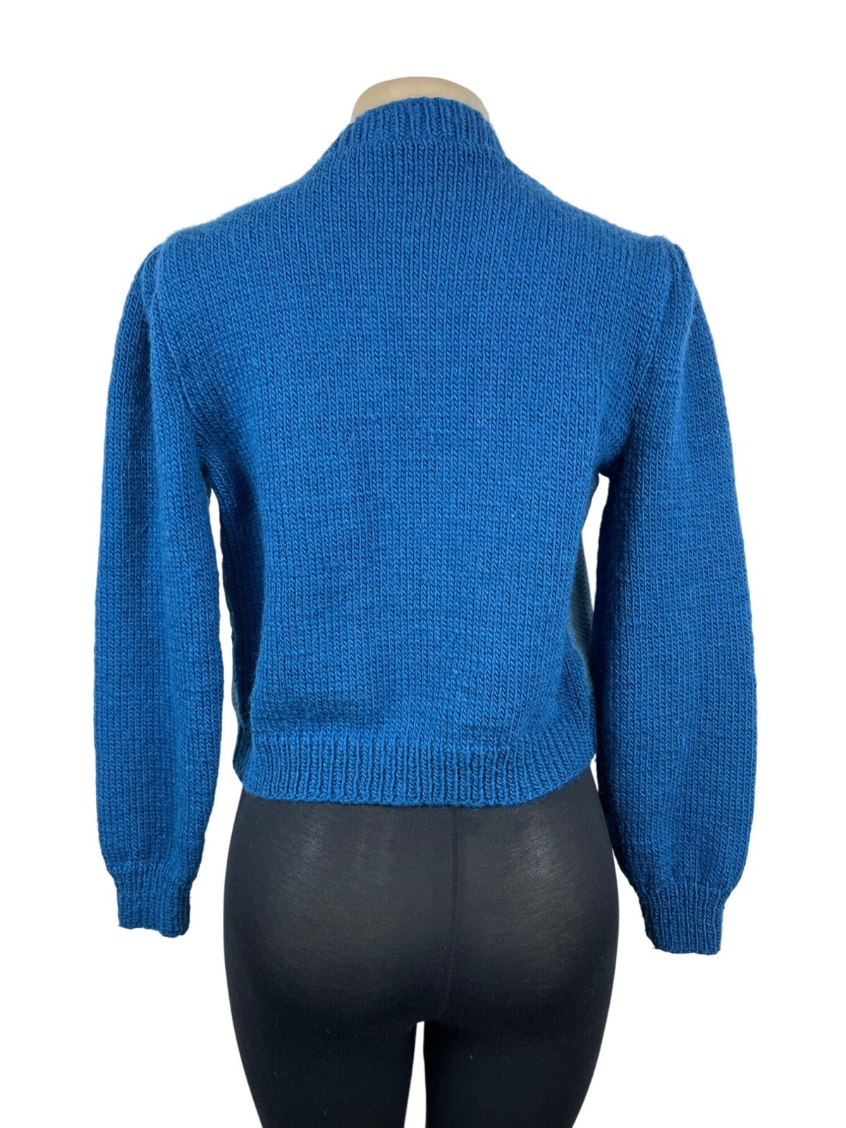 Vintage Button-Up Patchwork Cardigan Sweater With… - image 3