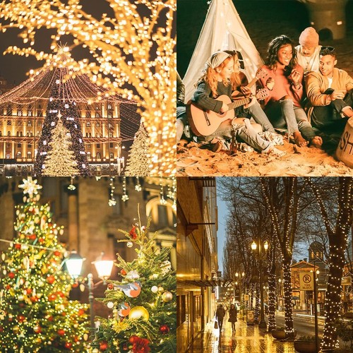 100 LED Solar String Lights Outdoor Garden Party Xmas Fairy Wedding Lamp - Picture 17 of 19