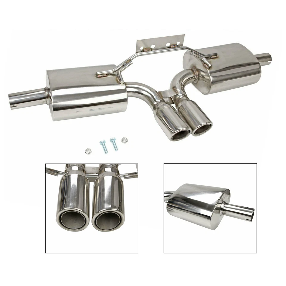 SILENCIADOR ESCAPE CATBACK ACERO INOXIDABLE 3" DOBLE PUNTA PARA 96-04 PORSCHE BOXSTER/S 986 M96 Foto 2 de 4