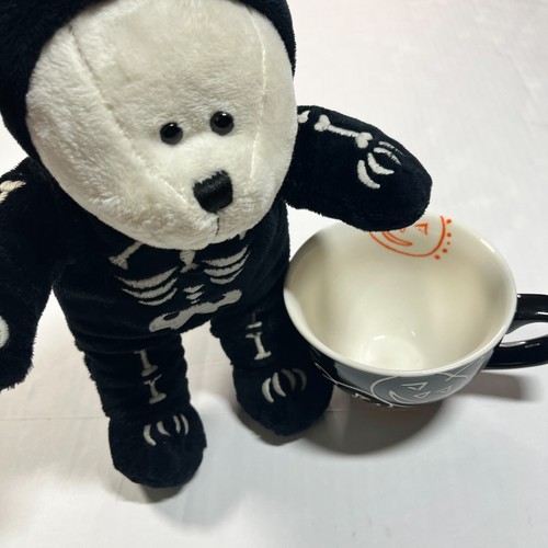Starbucks Halloween Jack O’ Lantern Coffee Mug '07 & Skeleton Barista Bear '04 - Picture 20 of 20