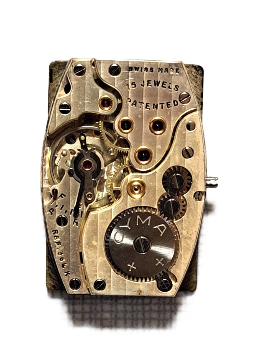 CYMA by Synchron 懐中時計 CYMA Watersport Rectangular Tank Ultra Rare Vintage Watch Caliber