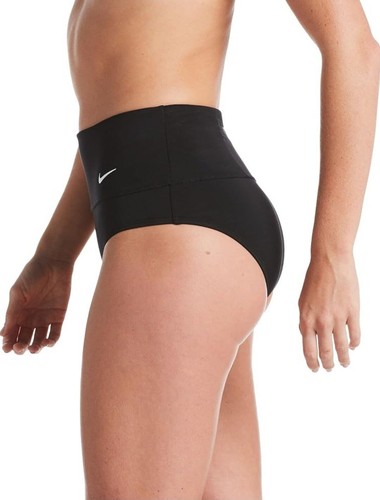 Nuovissima Nike Swim nera vita alta con tasca taglia media $56 msrp - Foto 4 di 12