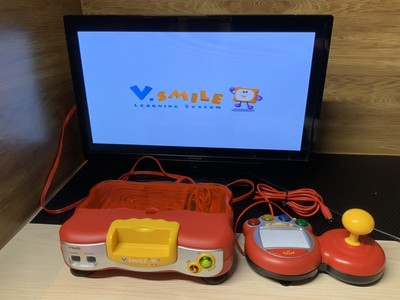 Red Vtech V.Smile TV Lernsystem Konsole & Joystick Originalverpackt nicht vollständig getestet