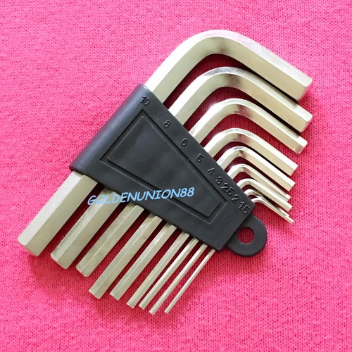 9pcs Metric Allen hex key wrenches 1.5mm~10mm L-shaped hexagon screwdrive - Picture 2 of 6