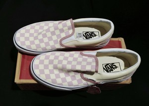 lavender checkerboard vans