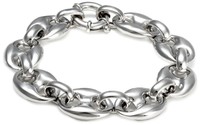 Silver Rhodium Large Bracelet 20cm. Shipping Is Free Silver Rhodium Large Bracelet 20cm. Shipping Is Free