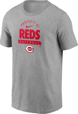 #ad Cincinnati Reds Men#x27;s Nike Gray quot;Property Ofquot; Tee NWT New With Tags $16.79
