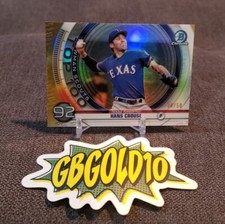 2020 Bowman Bowman Scouts Top 100 Chrome Gold Refractor /50 Hans Crouse #BTP-92