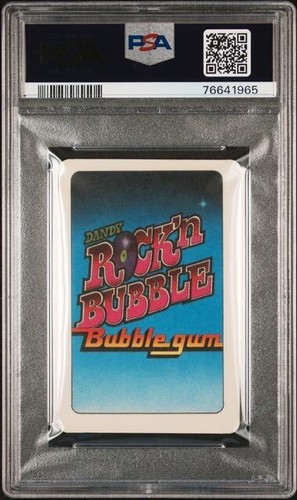 1986 Dandy Rock N Bubble Card King of Hearts MICHAEL JACKSON Singer PSA 7 NM - Picture 2 of 2
