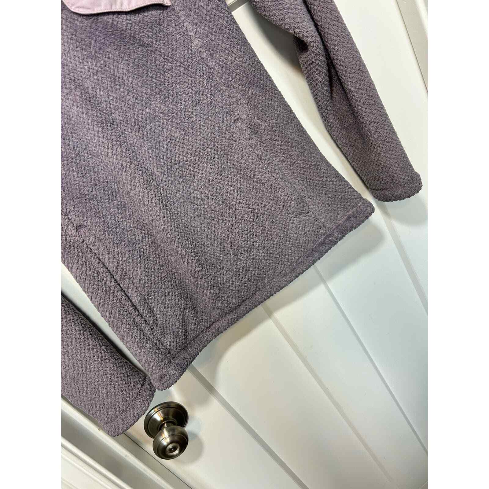 Patagonia Women's 1/4 Snap Fleece Sweatshirt Long Sleeve Pockets Purple Size XS thumbnail 3
