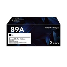 CF289A 89A Toner Cartridge 2-Pack  with Chip Compatible for HP 89A Black