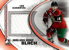 2011-12 Heroes and Prospects #M-21 Keegan Lowe Game-Used Jerseys Black