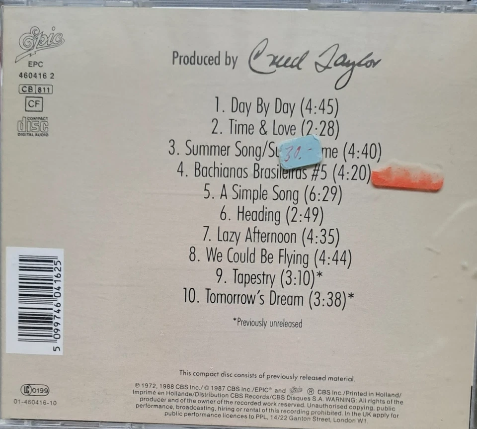 CD Jackie & Roy: Time & Love (CTI) + Paul Desmond/ Hubert Laws/ Bob James u.a. - Bild 2 von 2