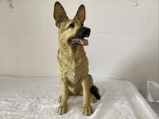 18” German Shepherd Sand cast Figurine *Nice/Display Fireside Dogs 2002