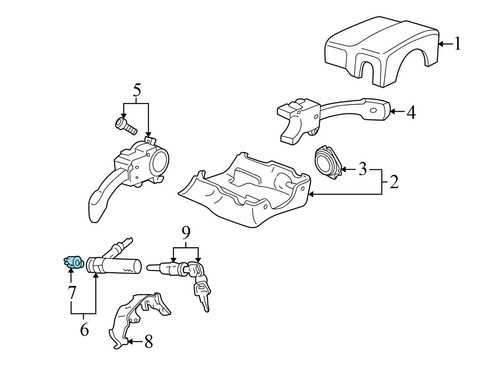 2001-2002 AUDI S8 - Ignition Switch 4B0905849 - Picture 3 of 4