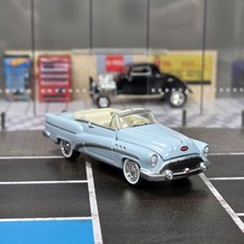 Johnny Lightning 164 1953 Buick Super Convertible Diecast Real Riders 53 Blue