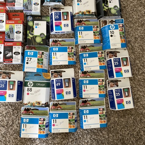 Lot Bundle Of 56 Expired Printer Ink Hp Epson Canon Resale - Photo 4/18