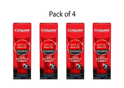 Colgate Optic White Pro Series 5% Hydrogen Peroxide 3oz 4-Pack EXP 07/26