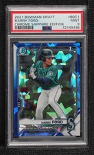 2021 Bowman Chrome Draft Sapphire Harry Ford #BDC-1 PSA 9 MINT 1kp3