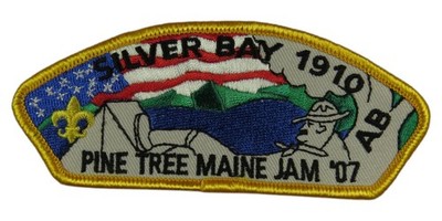 Pine Tree ME Silver Bay 1910 Pine Tree Maine Jam '07 JSP YEL Bdr (VT1721)