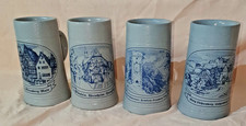 4 Bierkr&uuml;ge Steinzeug-Krug FREUDENBERG 0,5 Liter rastal Burg Lichtenberg-Ruine R
