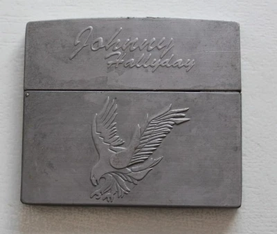 Johnny Hallyday , Lorada tour - boitier Zippo  metal, 2 CD - Photo 1/4