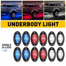 For Jeep Offroad Truck ATV UTV 4X4 Car Boat LED Rock Lights Underbody Light 9W E