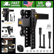 Adjustable Trailer Hitch 2 Receiver 8 Risedrop 2 2-516 Balls