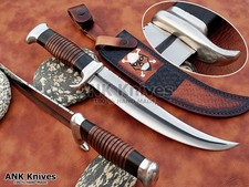 15" Custom Handmade Tool Steel Wood Handle Bowie Knife Hunting Survival Knife