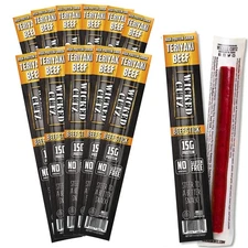 Wicked Cutz Premium Beef Jerky Sticks, Protein-Rich, Teriyaki, 1.5 oz, 12-Pack