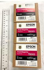 Epson Ink Lot of 3 Vivid Magenta T8503 80ml For SC-P800 C13T850300 New Genuine