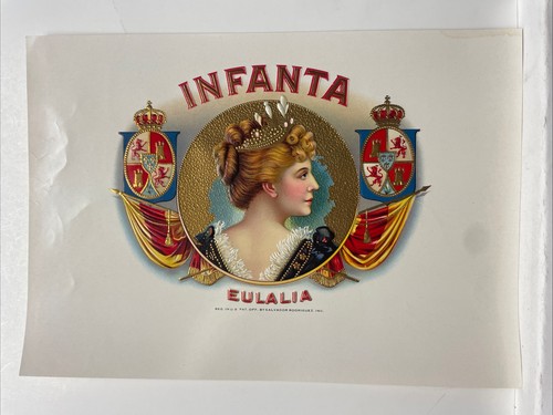 Infanta Eulalia Zigarrenkiste Kistenetikett