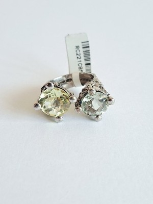 Neu Adami & Martucci Silber Ring mit Citrin und Amethyst Größe 7,5