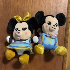 Disney World 50th Anniversary Wishables Mickey Mouse  Minnie Plush Set