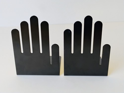 Vintage Spectrum Division Designs Hand Book Ends 70s Post Modern Midcentury - Picture 1 of 4